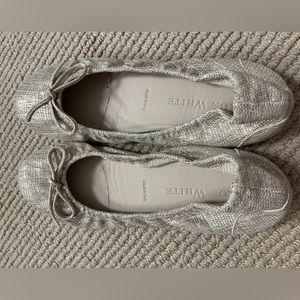 Ron White ballet flats. Metallic.